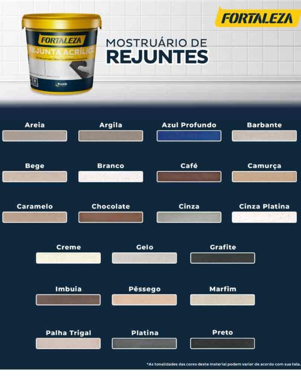 REJUNTE ACRILICO FORTALEZA 1KG PLATINA - Image 2