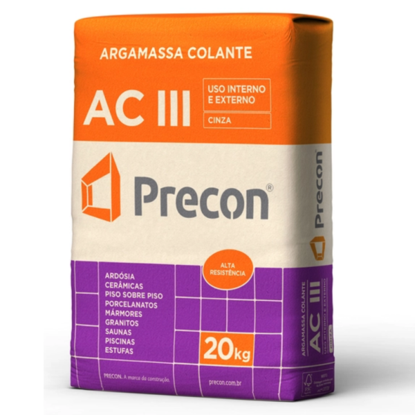 ARGAMASSA CINZA PRECON ACIII 20KG